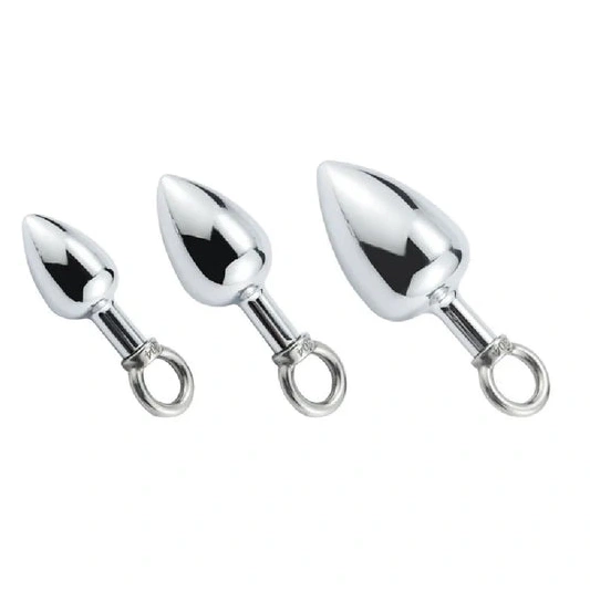 Anal Hooks Stainless Ring with Anal DiscreetChoice 4663 Cock Set Steel Hook 0802